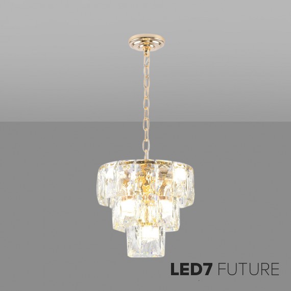 Loft Industry Modern - Cascade Tile Chandelier